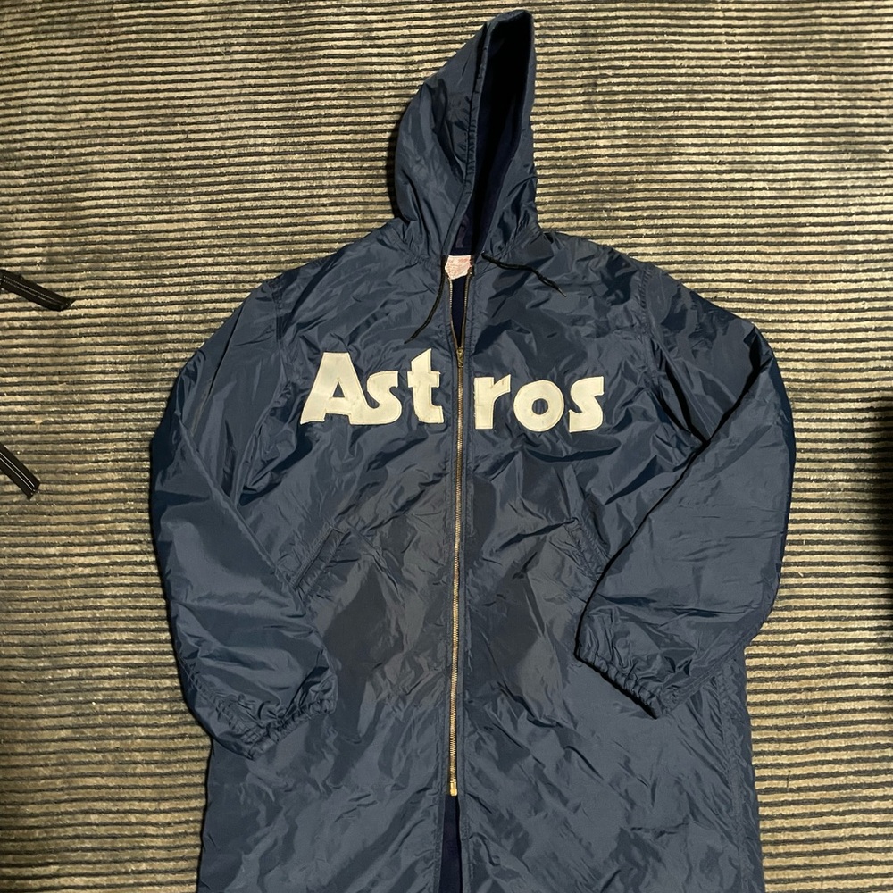 Vintage Astros used bench jacket